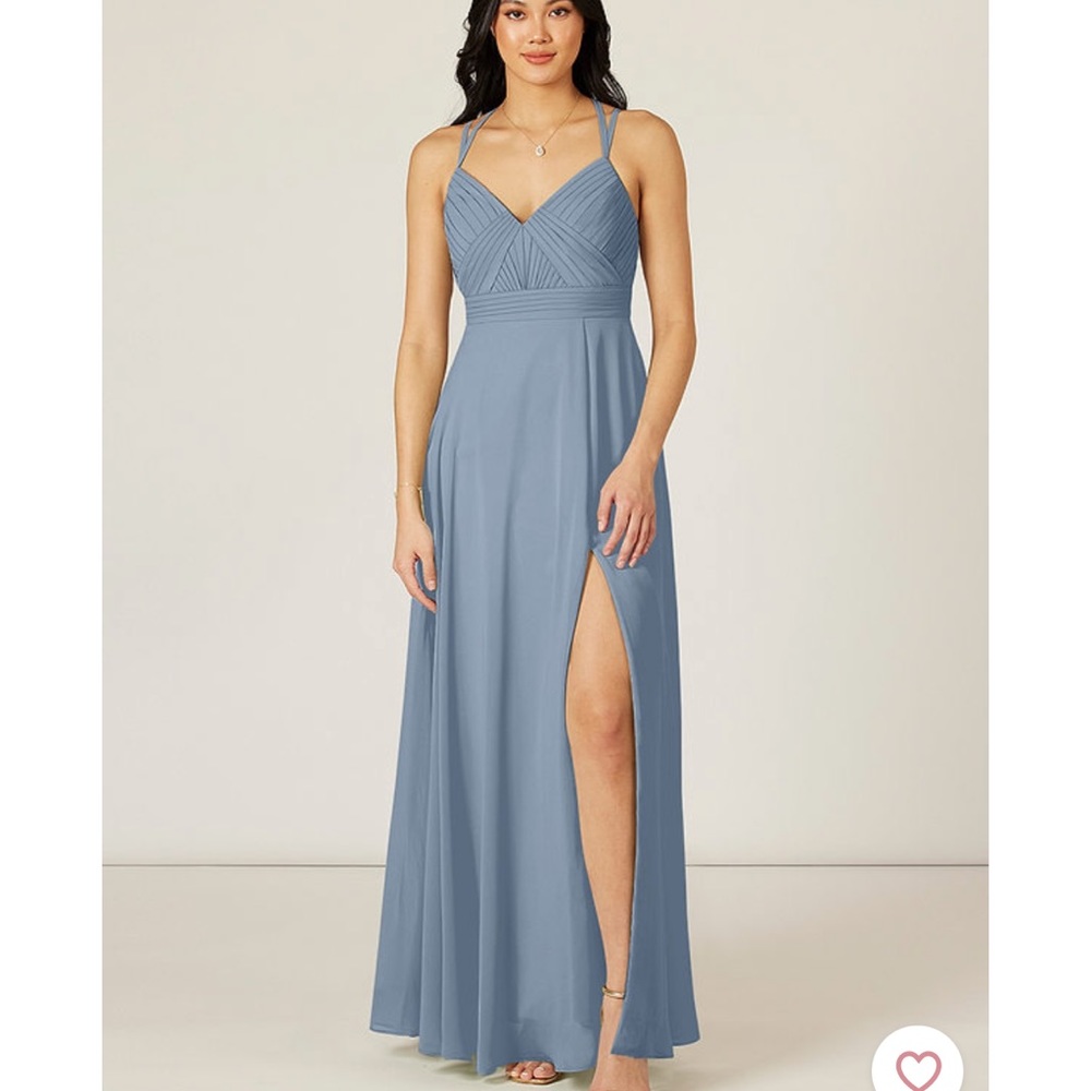 Dusty Blue Azazie Bridesmaid Dress
